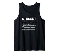 Diccionario Estudiante Definición Humor Académico Camiseta sin Mangas