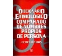 diccionario etimologico comparado de nombres propios de persona