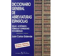 Diccionario general de abreviaturas españolas (Diccionarios)