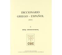 Diccionario Griego Español Volumen Ii