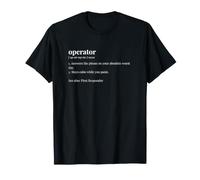 Diccionario Operador Divertido Industrial Camiseta