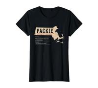 Diccionario Packie Massachusetts Argot Boston Humor Local Camiseta gráfica económica, Mujer, Negro, M