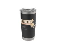 Diccionario Packie Massachusetts Argot Boston Humor local Vaso térmico de acero inoxidable de doble pared
