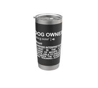 Diccionario para propietarios de perros Vaso térmico de acero inoxidable de doble pared
