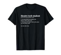 Diccionario Universidad Majors Teatro Tecnología Estudiante Camiseta
