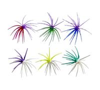 Dice Bait, 6 Pieces Soft Multiple Tentáculos Slow Sink Lure, Dice Fishing