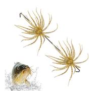 Dice Baits,2 Piezas Erizo De Mar Hiperrealista Flotante Hundimiento Lento Suave - Señuelo de Erizo de Mar - para Pescar En Agua Dulce Todos Los Ríos Lagos Arroyos Estanques Embalses Y Orillas