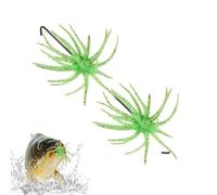 Dice Baits,Hundimiento Lento Colorido Flotante Erizo Marino Realista 2 Piezas,Cebo para Bass - Para Aguas Saladas Dulces Ríos Lagos arroyos Cuencas A lo largo de las orillas