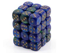Dice Block with 36 d6 Gemini Blue-Green w/gold (Importación USA)