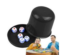 Dice Cup Set - Juego de Copas de apilamiento Dice, coctelera de Dados y coctelera portátil para Fiestas, Juegos Familiares, coctelera con 5, Divertidos Juegos de Copas de Dados, Juego Premium