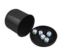 Dice Cup Set - Juego de dados y copas - Funny Dice Cup Games, Dice Stacking Cup con 5 dados, dados familiares para, fiesta de cumpleaños que cada rollo de dados es imparcial, le da este dado -