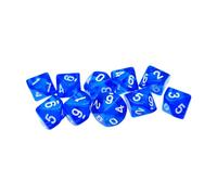 Dice D10, 10 Unidades Transparent Polyhedral Dice Blue 10 Sided Dices for DND MTG RPG Dungeons and Dragons Party Familiy Gathering Table Games 22mm