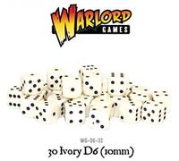 Dice D6 30 Ivoire 10 mm