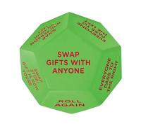 Dice de intercambio de regalos - Juego de Dados de Exchange, Santa Swap Present Exchange Dice | Juegos de Dice Dice Challenge, juego de dados de PU Pu, Juego de dados de intercambio temático para noch