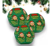 Dice de juego de fiesta de intercambio hilarante, juego familiar de regalos de intercambio de navidad, 12 lados diferentes, juego de renovero de santa, juego de grupo de grupo de oficina divertido