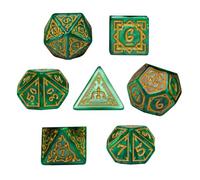 Dice del tema del juego, dados para el juego,Juego de mesa de acrílico DICE Prop - de almacenamiento magnética incluida de colores vibrantes conjunto completo para actividades grupales de
