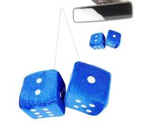 Dice For Car - Auto Rear Mirror Dice Pendant, Small Decorative Car Charm, Fuzzy Interior Ornament For Truck, SUV, Vehicle Decor, Classic Retro Hanging Accessory Auto Interior Styling