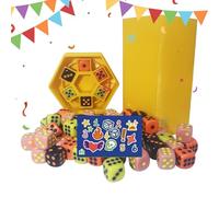 Dice Games, Fast-Paced Multiplayer Dice Board Set, Fun Indoor Activity on 2-6 Players, Travel-Friendly Entertainment Game for Classroom Party Picnic Camping Teens Kids Girls School