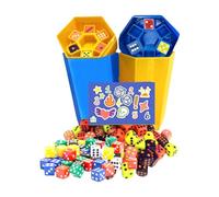 Dice Games for Families, Fast-Paced Board, 2.99x2.99x5.98 inches Player Set, Fun Indoor Activity, Portable Entertainment, Perfect for Classroom, Travel, Party, Picnic, Kids, Camping, Teens, School