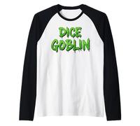 Dice Goblin - Juego de Dados Divertidos para Jugadores de Mesa con Base en la Suerte Camiseta Manga Raglan