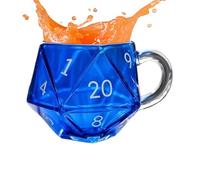 Dice Mug - Taza de juego para los amantes de los juegos de rol, con asa, regalo para los amantes de la noche de fantasía, taza de dados Rainbow D20, perfecta para disfrutar de tu rutina matutina con