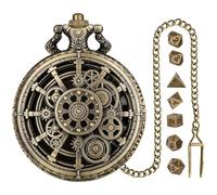 Dice Pocket Watch, Pocket Watch Dice - Family T-Dice for Games - Dice Poliedral para Juegos de Mesa, Actividades de Club, Reuniones Familiares, Varios Tipos de Juegos de rol. Vinta