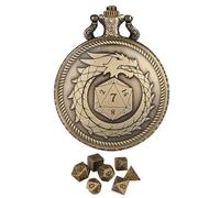 Dice Pocket Watch, Polyhedral Dice Games, Metal Dice Case, Board Game Pocket Watch, Polyhedral Dice Pocket, Dice Pocket Watch Case, Roleplaying Dice, Board Game Dice Holder, Metal Dice for Games
