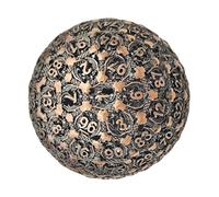 Dice poliédrico metálico Single 100 cara - Dice de precisión D100, accesorio de mesa pesado | Dice de juego de metal de alta calidad, desgraves para aventuras de juego de rol fantásticas juego d