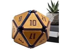 Dice Set - Polyhedral Game Accessory For, Fidget Toys Stress Relief, Weighted Resin Material, Unique 3D Printed Design Desk Artifact, Tabletop RPG Party Gathering Gear