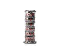 diceevil Dados giratorios de Pagoda, dados de ruleta únicos de metal D&D para DND, 7 en 1, dados D&D Warhammer 40K, Pathfinder, ciencia ficción, guerra, juegos de mesa temáticos de crimen