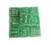 Dices acrílicos industriales mecánicos cuadrados con esquinas cuadradas, 6 lados, para juegos de mesa y educación matemática, herramienta de juego