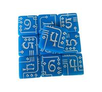 Dices acrílicos industriales mecánicos cuadrados con esquinas cuadradas, 6 lados, para juegos de mesa y educación matemática, herramienta de juego