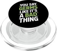 Dices gérmenes como si fuera algo malo Microbiólogo PopSockets PopGrip para MagSafe