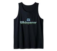 Dicho divertido AI Whisperer Aprendizaje automático Nerd Mujeres Hombres Camiseta sin Mangas