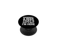 Dicho Divertido béisbol y Cerveza por eso Estoy aquí PopSockets PopGrip Adhesivo