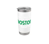 Dicho divertido con texto "Don't Make Me Use My Boston Accent Vaso térmico de acero inoxidable de doble pared
