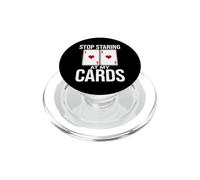 Dicho Divertido Deja de Mirar mis Cartas Humorístico PopSockets PopGrip para MagSafe