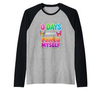 Dicho Divertido Días Desde la última Vez Que me Hice Caca Camiseta Manga Raglan