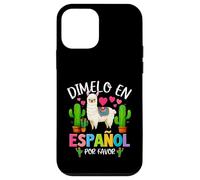Dicho divertido Dimelo En Español Por Favor Profesor Llama Love Carcasa para iPhone 12 mini