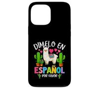 Dicho divertido Dimelo En Español Por Favor Profesor Llama Love Carcasa para iPhone 13 Pro Max
