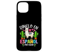 Dicho divertido Dimelo En Español Por Favor Profesor Llama Love Carcasa para iPhone 15 Plus