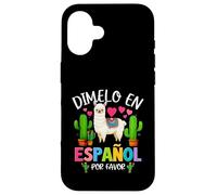 Dicho divertido Dimelo En Español Por Favor Profesor Llama Love Carcasa para iPhone 16