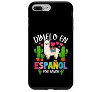 Dicho divertido Dimelo En Español Por Favor Profesor Llama Love Carcasa para iPhone 7 Plus/8 Plus