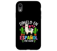 Dicho divertido Dimelo En Español Por Favor Profesor Llama Love Carcasa para iPhone XR