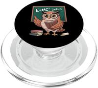 Dicho Divertido E es Igual a MC Squared Owl Genius Joke Mujeres Hombres PopSockets PopGrip para MagSafe