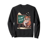 Dicho divertido E es igual a MC Squared Owl Genius Joke Mujeres Hombres Sudadera