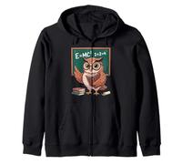 Dicho Divertido E es Igual a MC Squared Owl Genius Joke Mujeres Hombres Sudadera con Capucha
