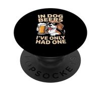 Dicho Divertido en Cervezas de Perro Solo tenía uno Bebiendo Mujeres Hombres PopSockets PopGrip Adhesivo