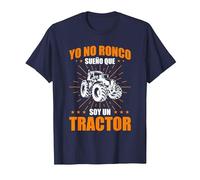 Dicho Divertido Granjero Yo No Ronco Sueño Que Soy Tractor Camiseta, Hombre, Azul Marino, 5XL