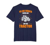 Dicho Divertido Granjero Yo No Ronco Sueño Que Soy Tractor Camiseta, Hombre Tallas Grandes, Azul Marino, 4X Alto